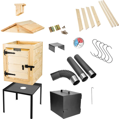 Afumătoare din lemn 60 cm, cu vatră