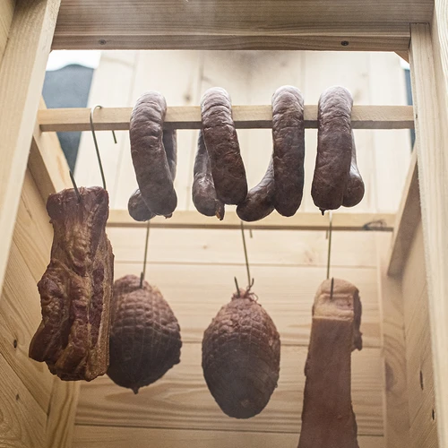 Afumătoare din lemn 60 cm, cu vatră - 11