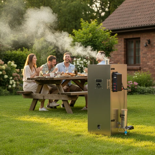 Afumătoare dragON din oțel 220 L – cu controler digital - 13