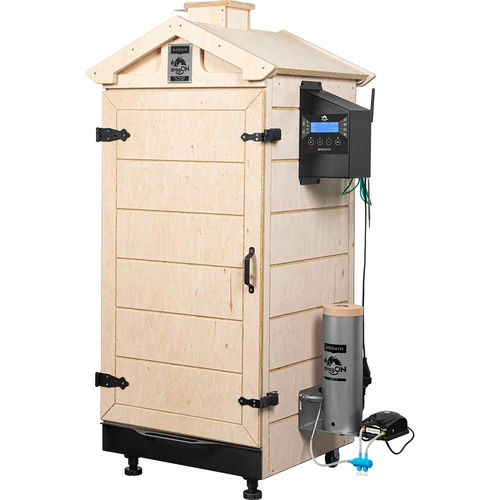 Afumătoare dragON PLYWOOD NATURE fără cadru, cu controler Wi‑Fi, 200 L - 2