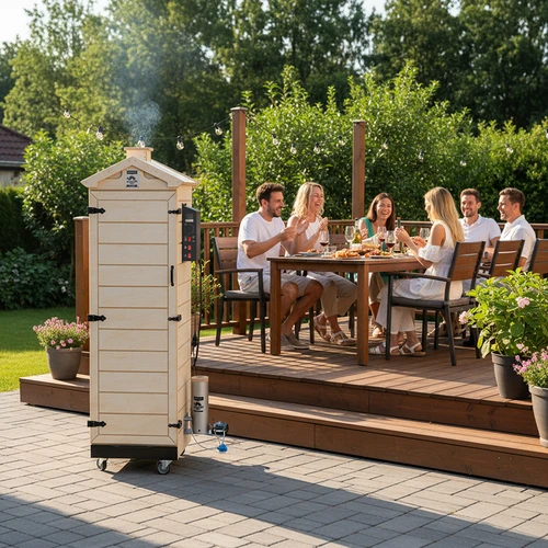 Afumătoare dragON PLYWOOD NATURE – fără cadru, modulară, cu controler digital, 320 L - 13