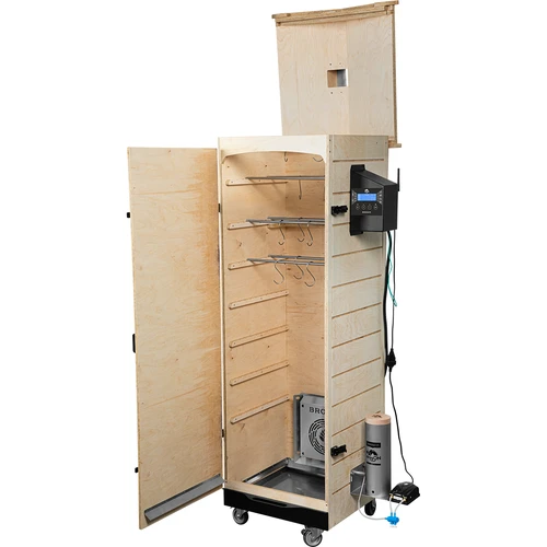Afumătoare dragON PLYWOOD NATURE – fără ramă, modulară, cu controler Wi‑Fi, 320L - 3