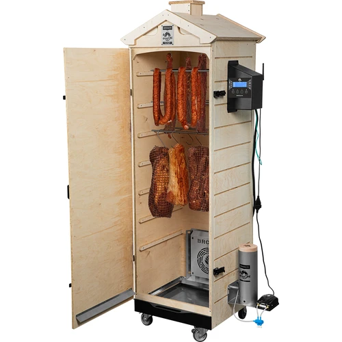 Afumătoare dragON PLYWOOD NATURE – fără ramă, modulară, cu controler Wi‑Fi, 320L - 4