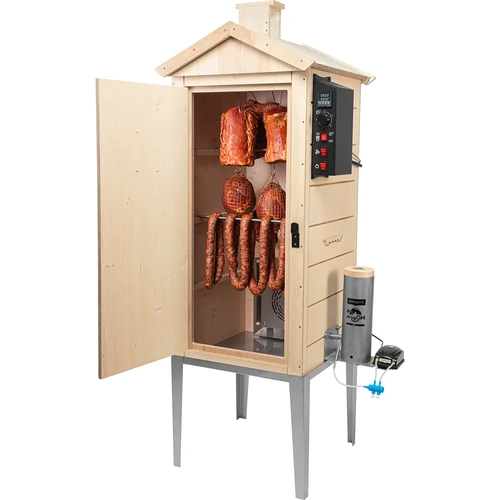 Afumătoare electrică dragON PLYWOOD NATURE 100E, cu modul electric de încălzire și controler - 4