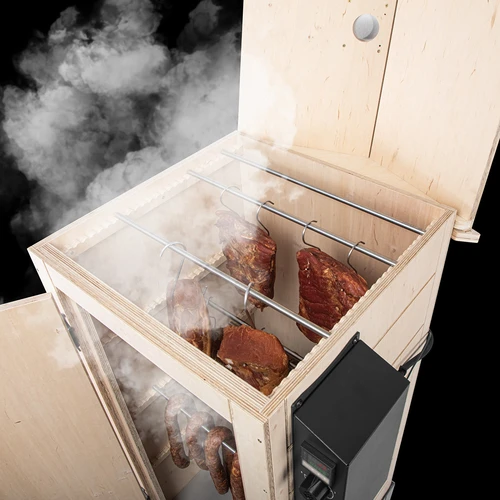 Afumătoare electrică dragON PLYWOOD NATURE 100E, cu modul electric de încălzire și controler - 7