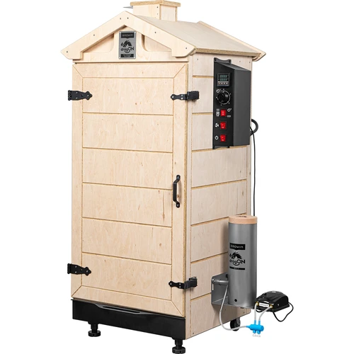 Afumătoare fără cadru dragON PLYWOOD NATURE cu controler digital, 200L - 2