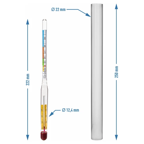 Alcoolmetru cu termometru - 3