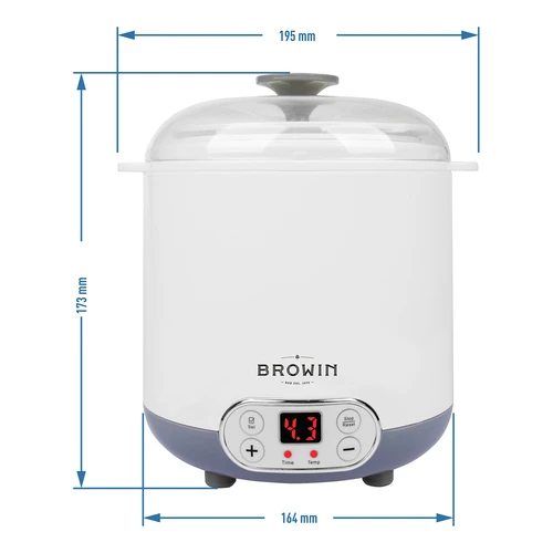 Aparat de iaurt și brânză cu termostat 1,5 L - 10