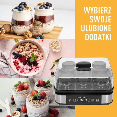 Aparat pentru iaurt cu termostat, 9 borcane, 1,6 L - 14