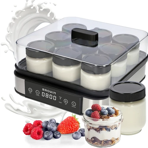 Aparat pentru iaurt cu termostat, 9 borcane, 1,6 L - 7