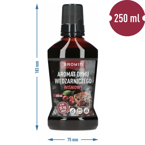 Aromă lichidă de fum pentru afumare – lemn de cireș, 250 ml - 4