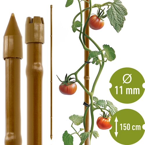 Băț de oțel acoperit în formă de bambus, 150 cm x 11mm