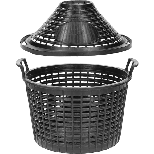 Balon de vin 5 L în coș de plastic - 3