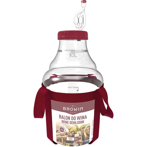 Balon pentru vin ușor, incasabil, cu curele, 10 L - 3