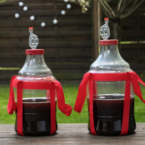 Balon pentru vin ușor, incasabil, cu curele, 25 L - 9