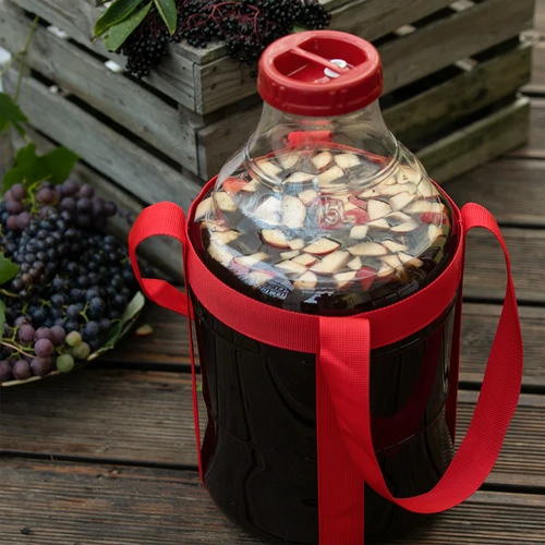 Balon pentru vin ușor, rezistent la spargere, cu curele, 15 L - 9