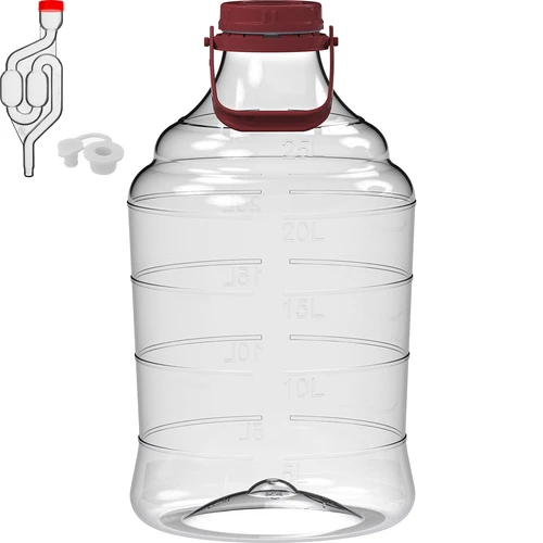 Balon pentru vin ușor, rezistent la spargere, cu mâner, 25 L - 2