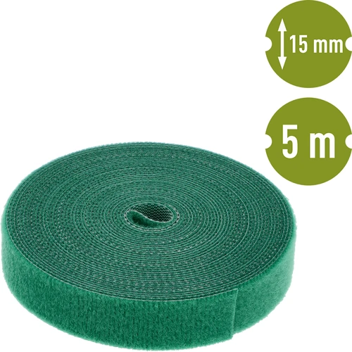 Bandă de grădină cu arici, verde, 15 mm x 5 m - 2