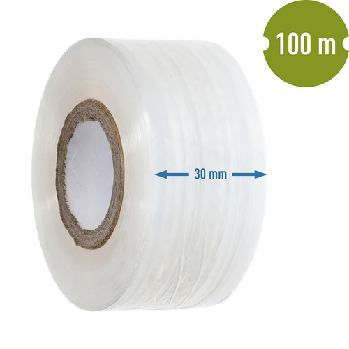 Bandă horticolă pentru altoire, transparentă, 100 m x 3 cm - 3