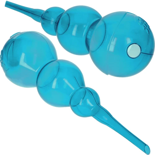 Bilă de irigare triplă (cu trei compartimente), transparentă albastră, 600 ml - 2