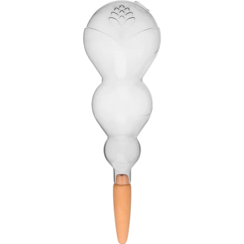 Bilă de irigare triplă (cu trei compartimente), transparentă incoloră, cu picior ceramic, 600 ml