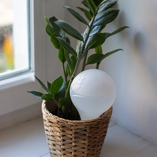 Bilă de udare pentru plante, alb mat cu picior ceramic, 400ml - 11