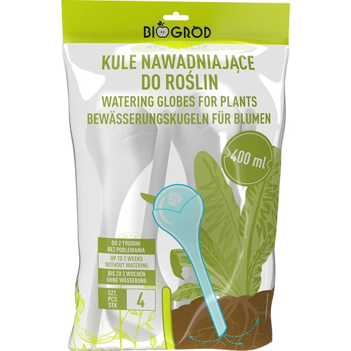 Bile de irigare pentru plante, albe semitransparente, 400 ml, 4 buc. - 3