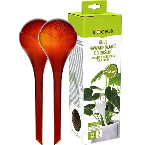 Bile de irigare pentru plante, chihlimbar transparente, 400 ml, 2 buc. - 3