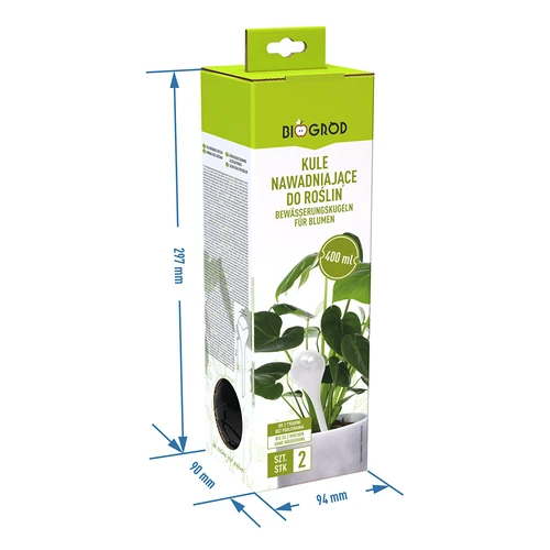 Bile de irigare pentru plante, negre mate, 400 ml, 2 buc. - 4