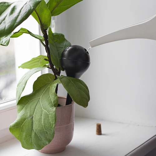 Bile de irigare pentru plante, negre mate, cu dop, 400ml, 4 buc. - 12