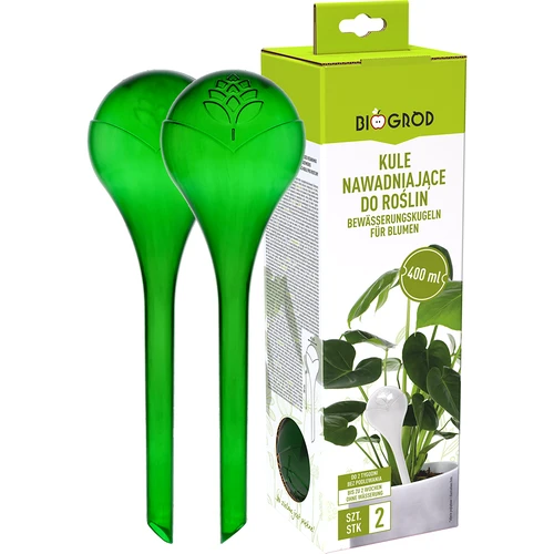 Bile de irigare pentru plante, verzi transparente, 400 ml, 2 buc. - 3