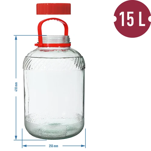 Borcan 15 L cu capac din plastic - 6
