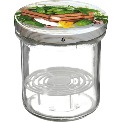 Borcan 350 ml cu capac și presă - 6 buc. - 3