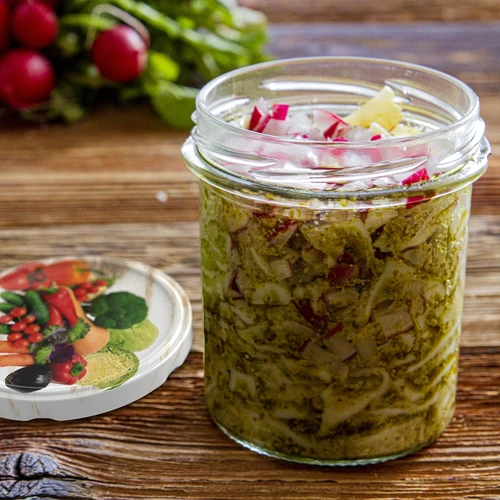 Borcan 350 ml cu capac și presă - 6 buc. - 13