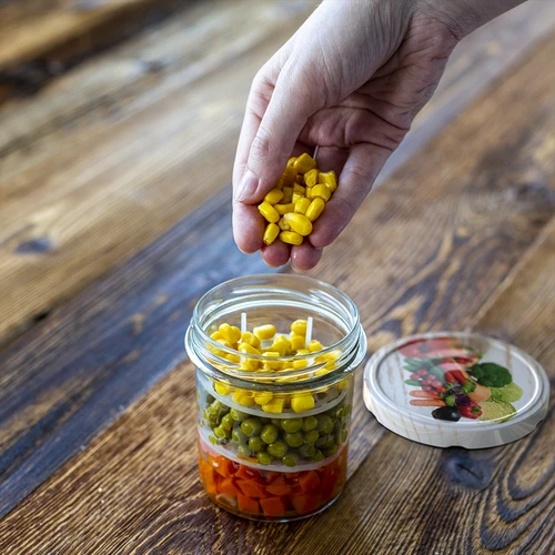 Borcan 350 ml cu capac și presă - 6 buc. - 14