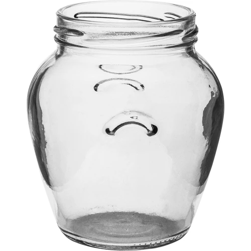 Borcan Amfora 580 ml (fi 82) cu capac bordo 6 buc - 4