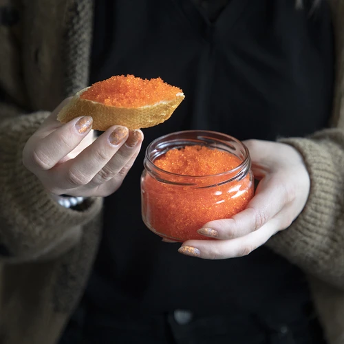 Borcan mic 200ml - cu capac negru fi 82/6, 6 buc. - 6