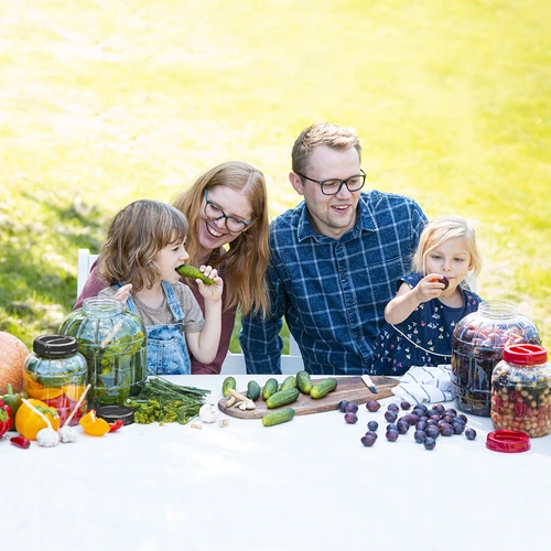 Borcan rezistent la spargere, multifuncțional, cu capac negru, 10L - 9