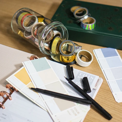 Borcan simplu 545ml (fi 82) - cu capac negru, 6 buc. - 8