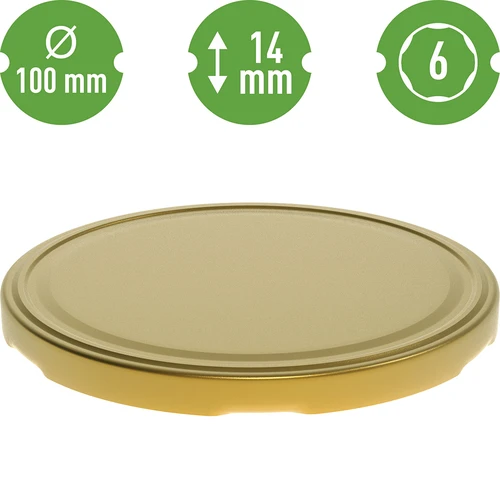 Borcan TO 1,7 L cu capac auriu fi 100/6, 1 buc. - 5