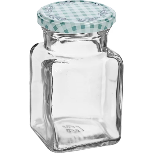 Borcan TO 150 ml Patru colțuri fi 53 capac - 6 buc. - 4