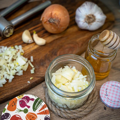 Borcan TO 235 ml cu capac colorat fi82 - 6 buc. - 15