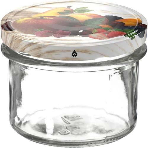 Borcan TO 235 ml cu capac colorat fi82 - 6 buc. - 2