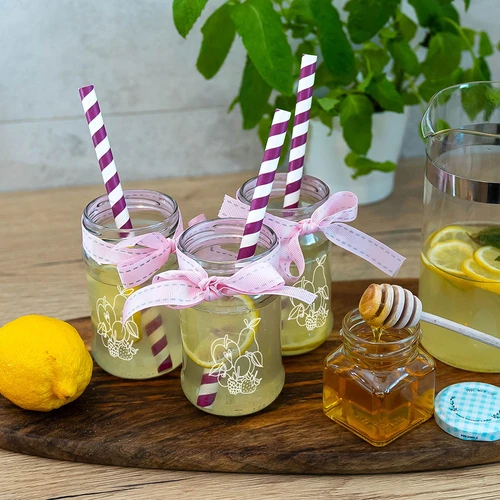 Borcan TO 300ml cu imprimare - mix de fructe și capac fi66/4 - 3 buc. - 7