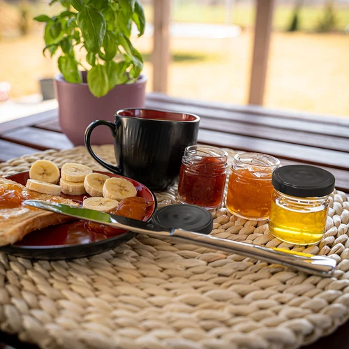 Borcan TO 40 ml cu capac colorat fi 43 - 10 buc. - 6