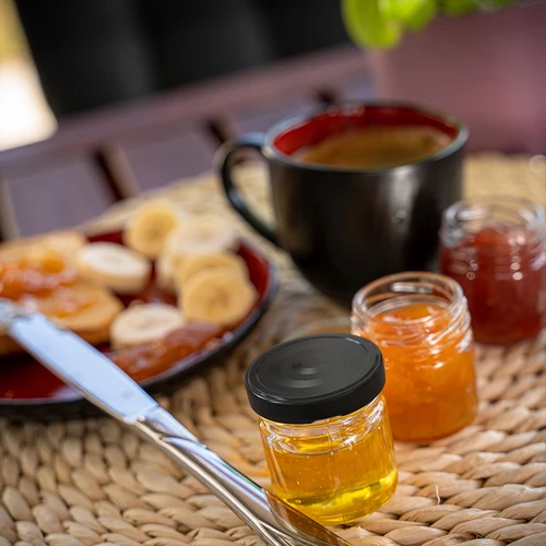 Borcan TO 40 ml cu capac colorat fi 43 - 10 buc. - 11