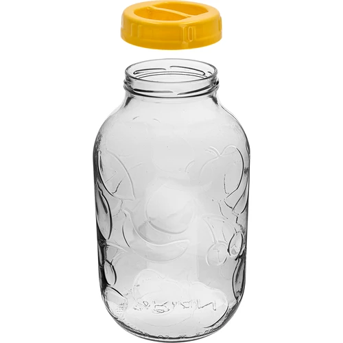 Borcan TO 5 L și capac din plastic fi 100, cu mâner - 2