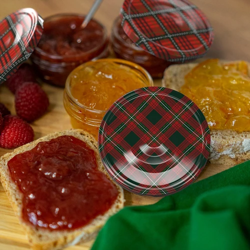 Borcan TO 65 ml cu capac colorat fi66 - 6 buc. - 8