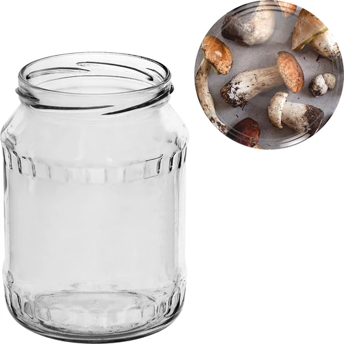 Borcan TO 720 ml cu capac colorat fi 82/6 - 6 buc. - 10