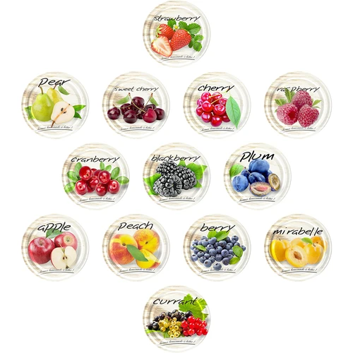 Borcan TO, gros 580ml cu capac colorat fi82/6, 6 buc. - 6